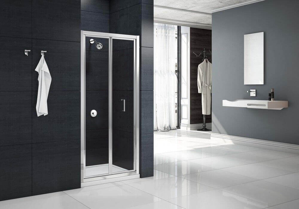 Merlyn MBOX Loft Height Bifold Shower Door - Reversible - Aluminium Frame