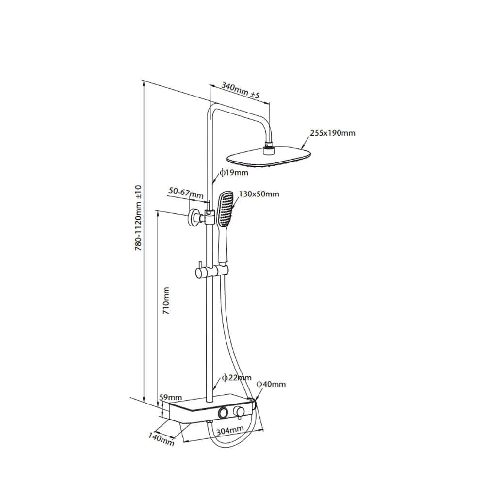 Triton Seville Electric Shower with Slide Rail Kit - White and Chrome