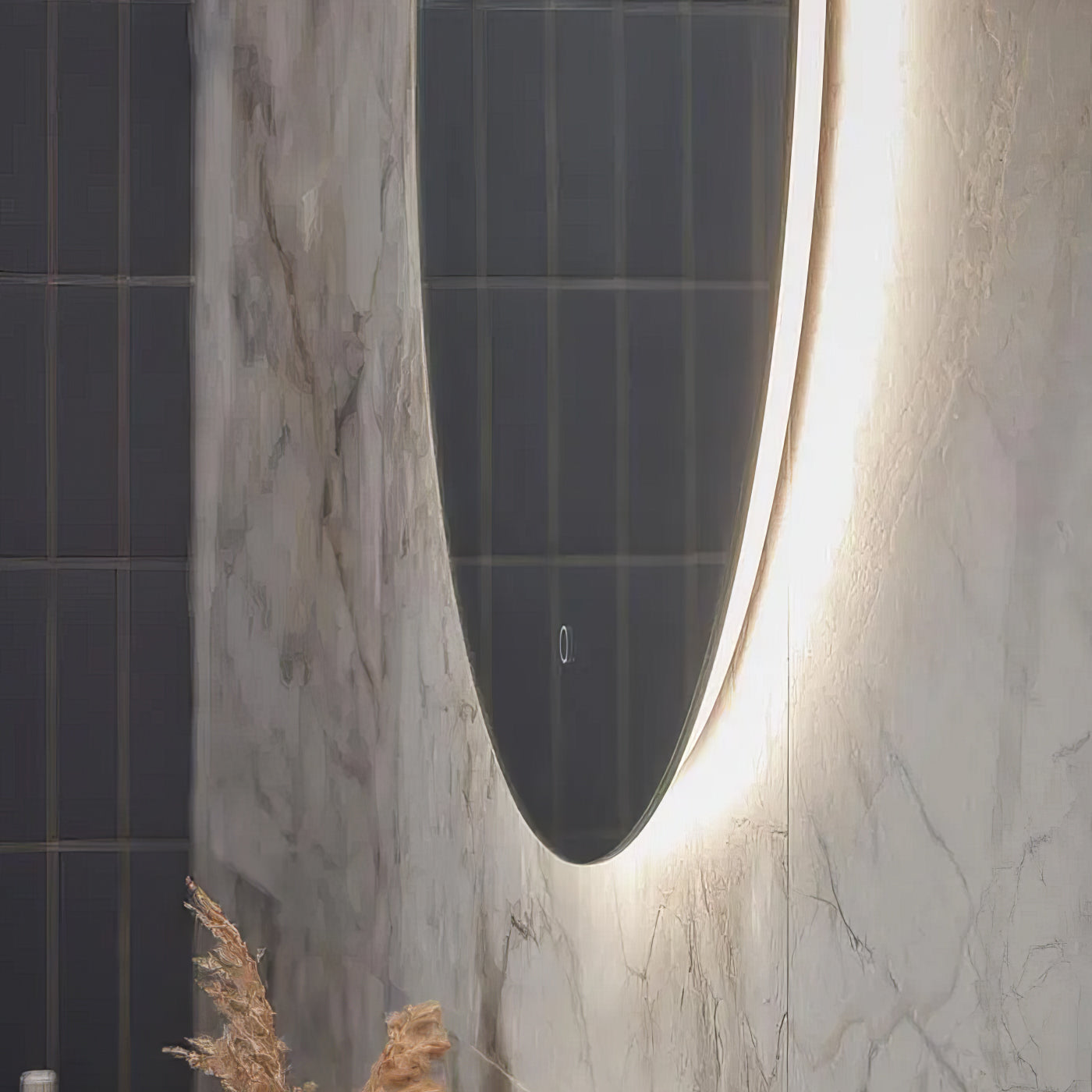 Tavistock Portal Round Dimmable LED Backlit Mirror with Demister Pad