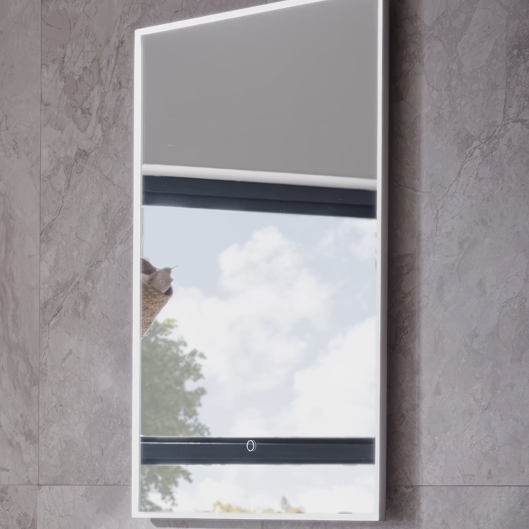 Tavistock Acumen Rectangular Dimmable Borderlit LED Mirror with Demister Pad