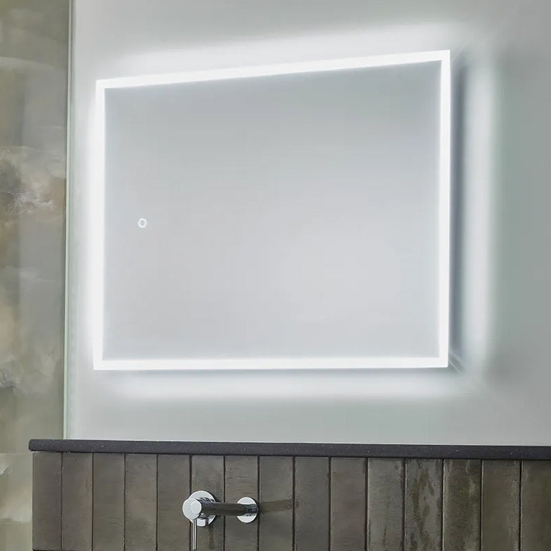 Tavistock Cadence Rectangular Borderlit Illuminated Mirror with Demister Pad and Charging Socket