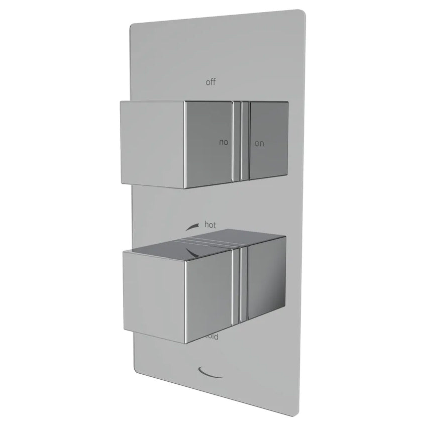 Tavistock Index Concealed Thermostatic Shower Valve - Rectangular Trim - 2 Control
