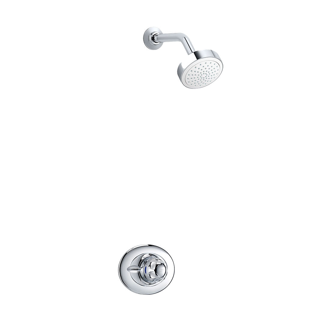 Mira Excel Thermostatic Mixer Shower with Built in BIR Valve and Rigid Head - Chrome