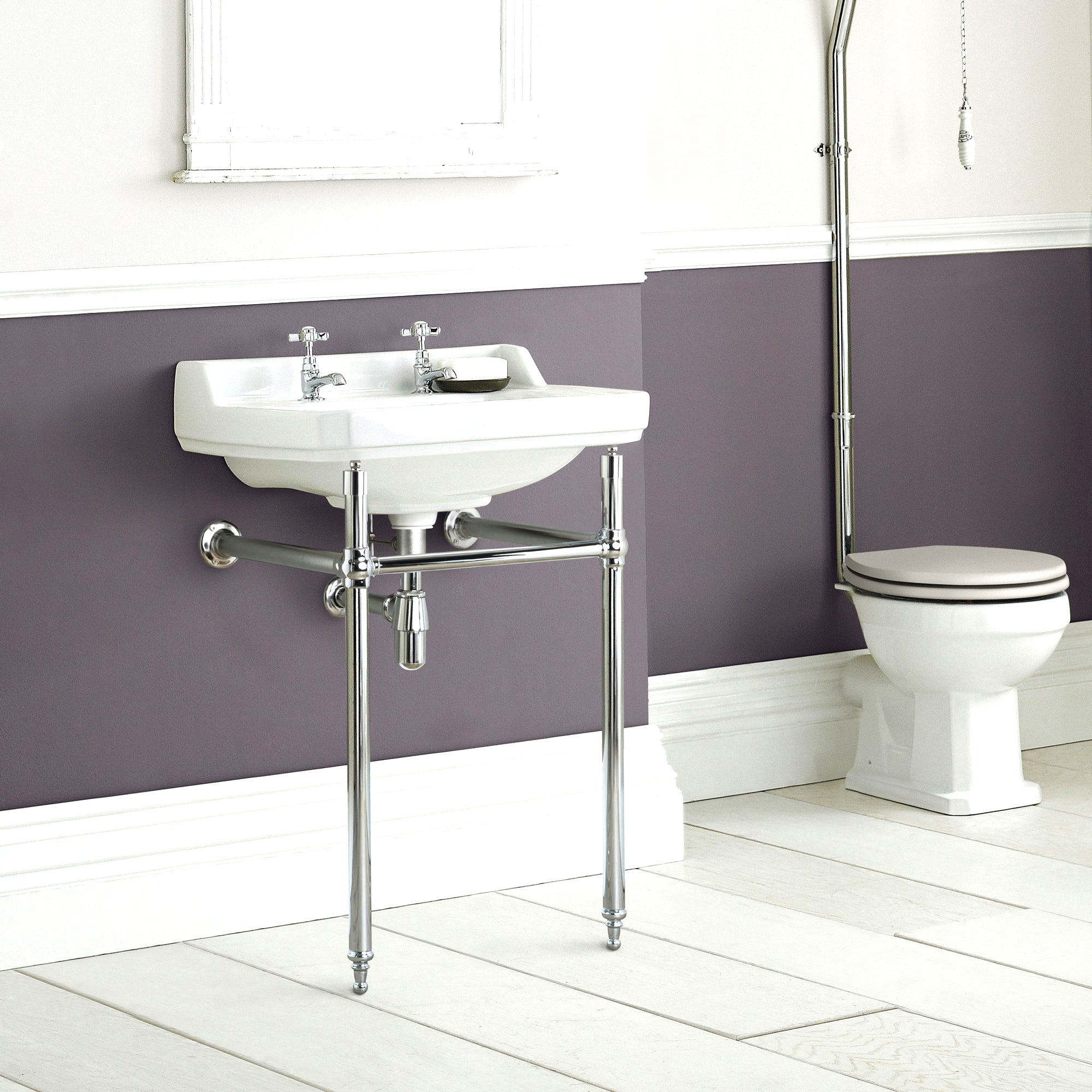Hudson Reed Richmond Chrome Adjustable Washstand