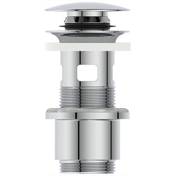 Ideal Standard luxury clicker slotted basin waste with polished chrome finish, designed for modern bathroom sinks.