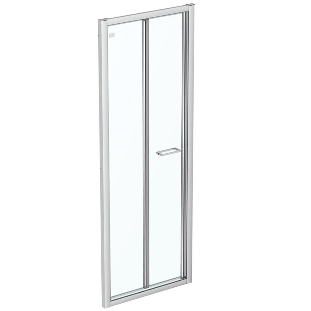 Ideal Standard Connect-2 Bifold Shower Door with Handle - Aluminium Frame