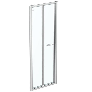 Ideal Standard Connect-2 Bifold Shower Door with Handle - Aluminium Frame