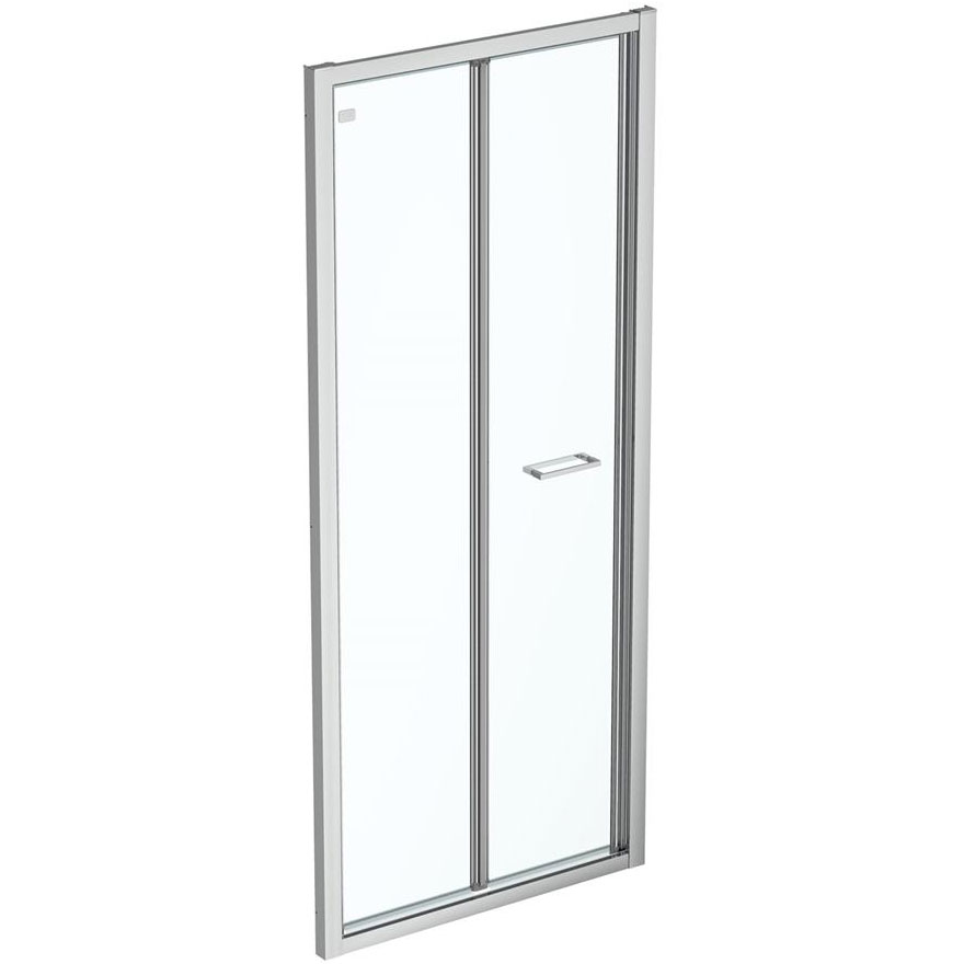 Ideal Standard Connect-2 Bifold Shower Door with Handle - Aluminium Frame
