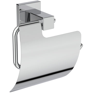 Ideal Standard IOM Square Toilet Roll Holder With Cover