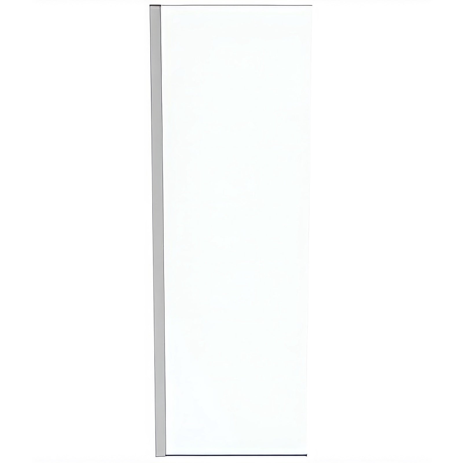 Ideal Standard I-Life frameless wetroom shower screen with bottom aluminum profile, shown in a modern walk-in bathroom setting.