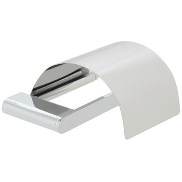 Vado Photon Polished Chrome Toilet Roll Holder With Cover