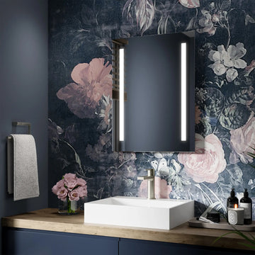 Sensio Ester Plus Rectangular Frontlit LED Illuminated Mirror with Demister Pad - 600 x 650mm
