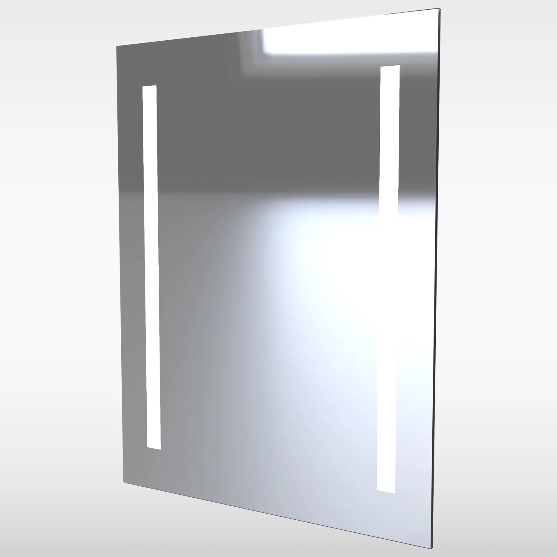 Sensio Ester Plus Rectangular Frontlit LED Illuminated Mirror with Demister Pad - 600 x 650mm