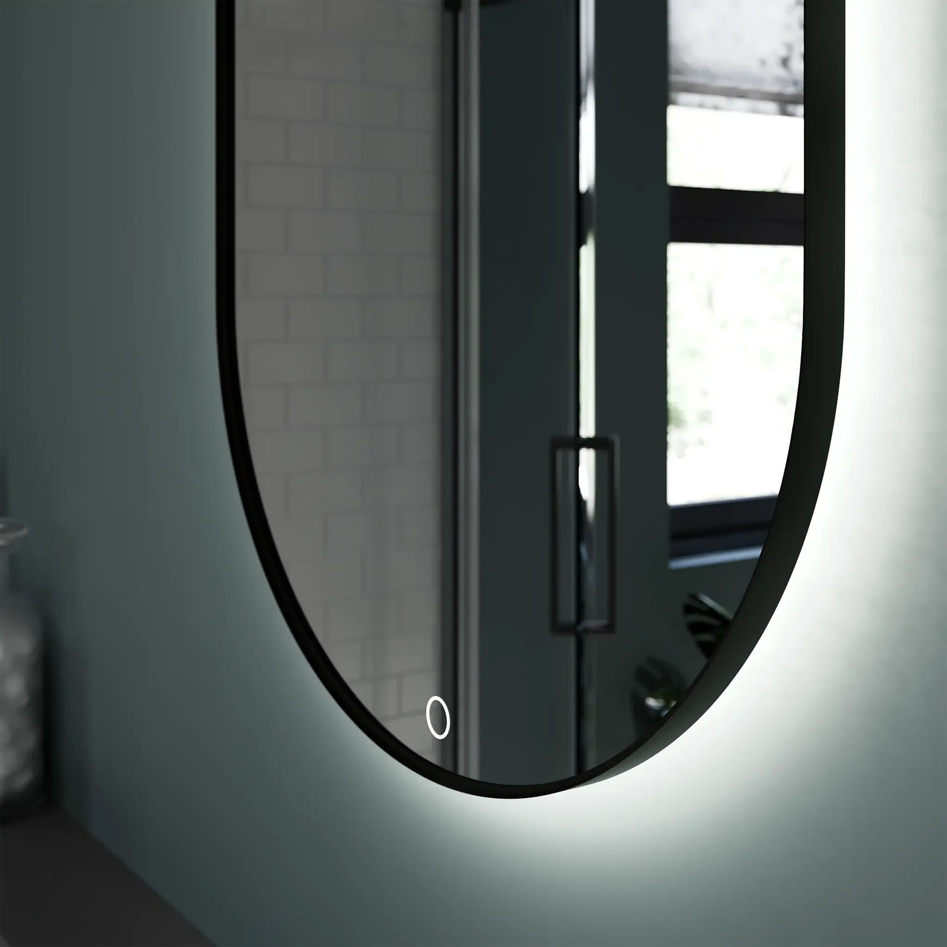 Sensio Nebula TrioTone Pill Backlit LED Mirror with Demister Pad - Tuskan Tiles