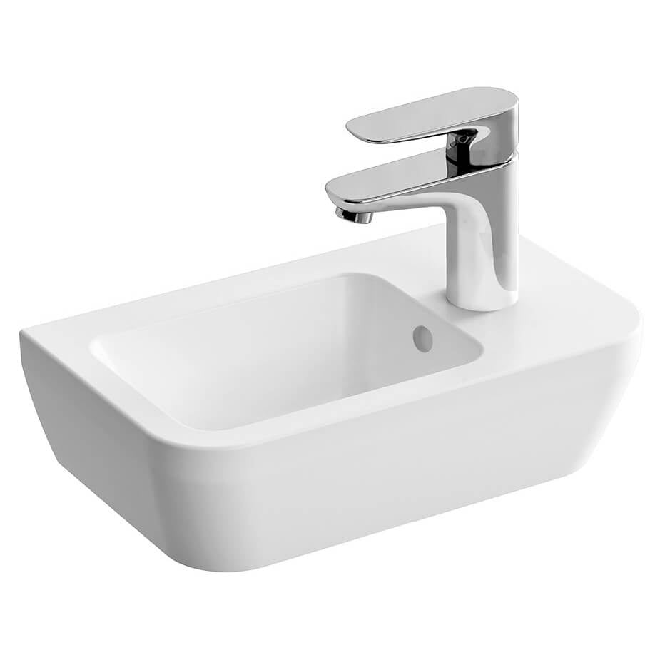 VitrA Integra Compact 1 Taphole Wall Hung Basin With Overflow Hole - 370 x 220mm