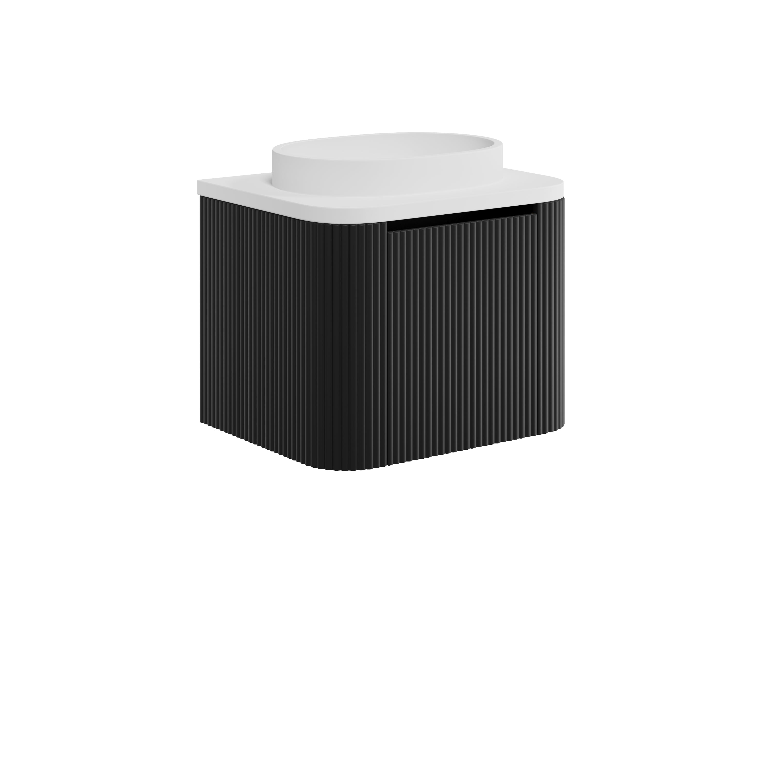 Linear 600 Vanity Unit with One Piece Vanity Basin