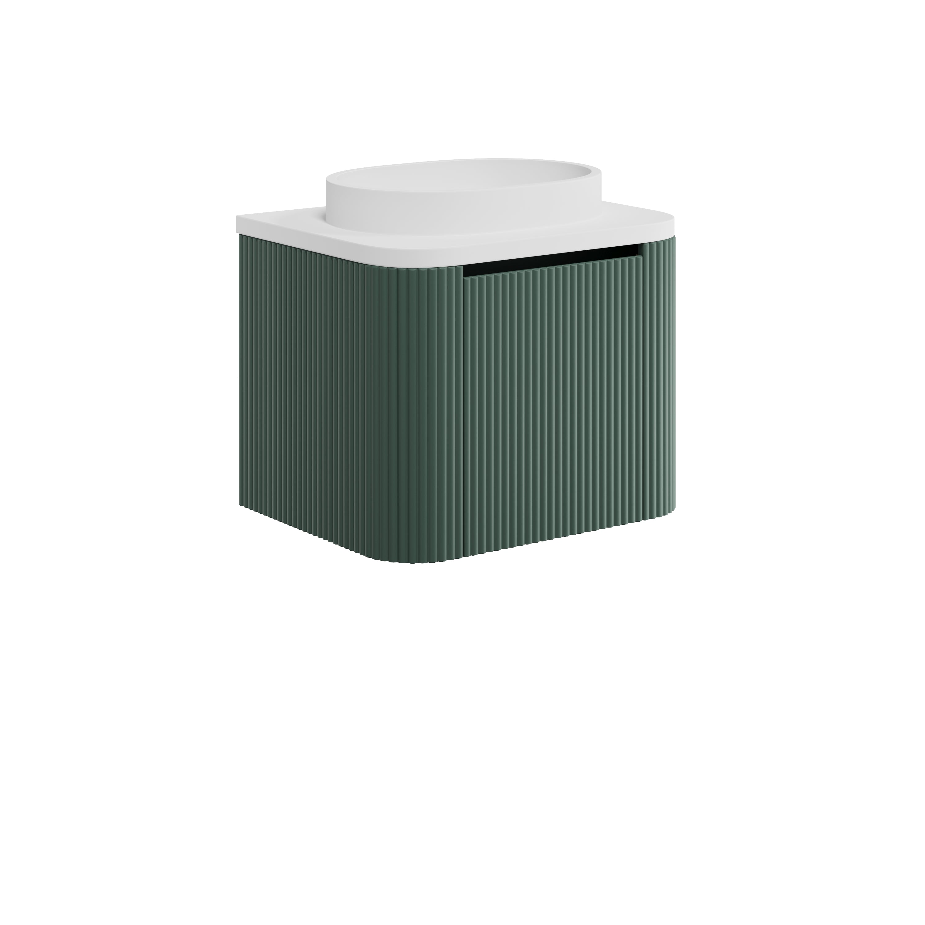 Linear 600 Vanity Unit with Matt White Countertop