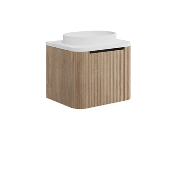Linear 600 Vanity Unit with One Piece Vanity Basin