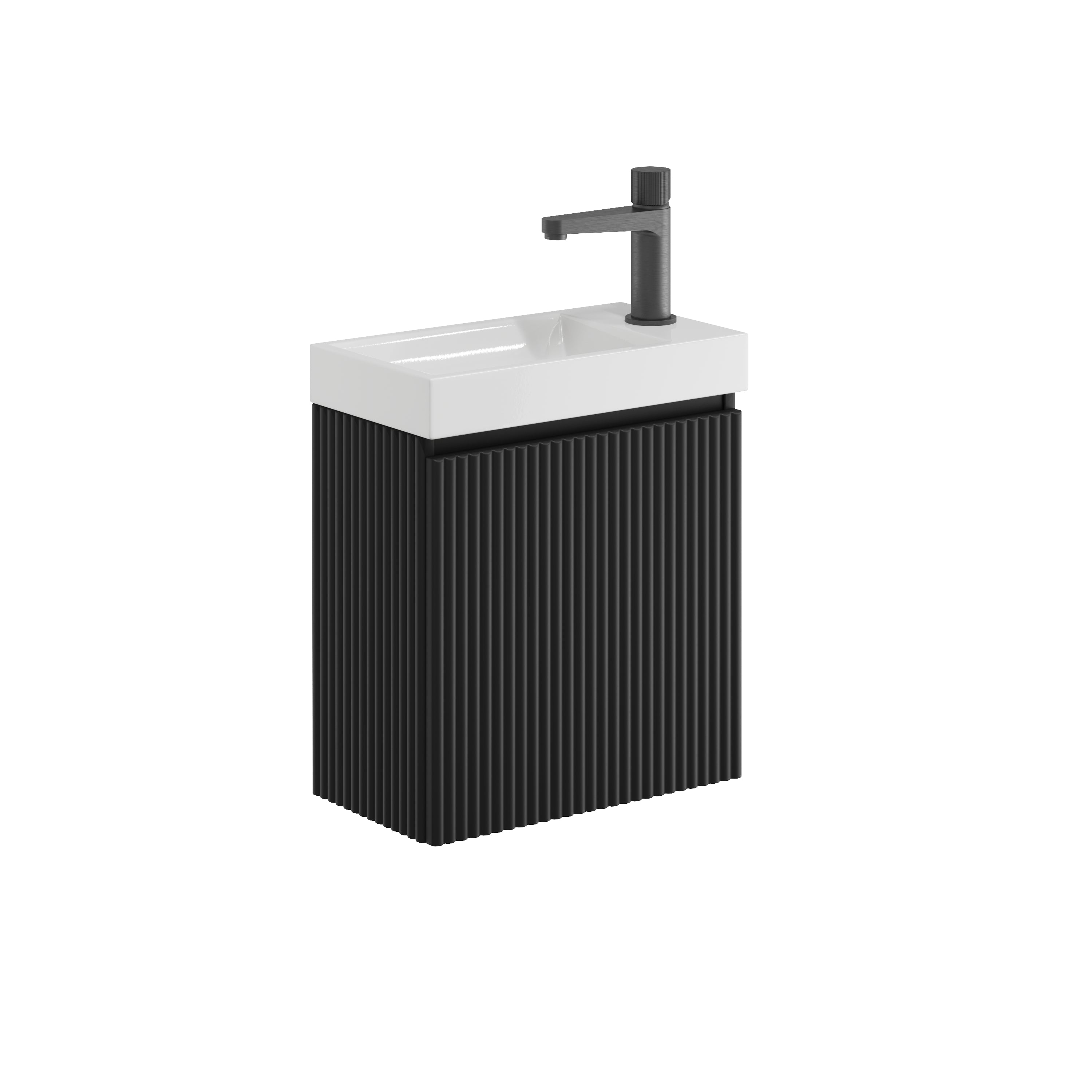 Linear Cloakroom Vanity Unit with Basin