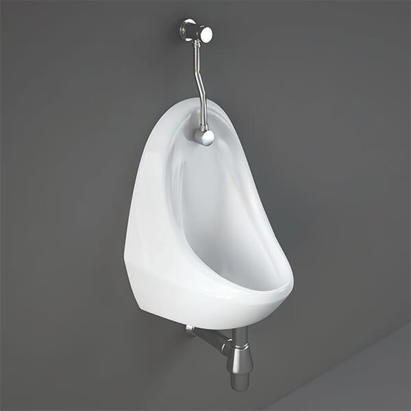 RAK Jazira White Urinal Bowl with Brackets - Wall Hung - 355 x 330 x 445mm