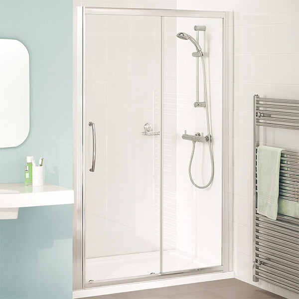 Lakes Classic Semi-Frameless Sliding Shower Door - Aluminium Profile