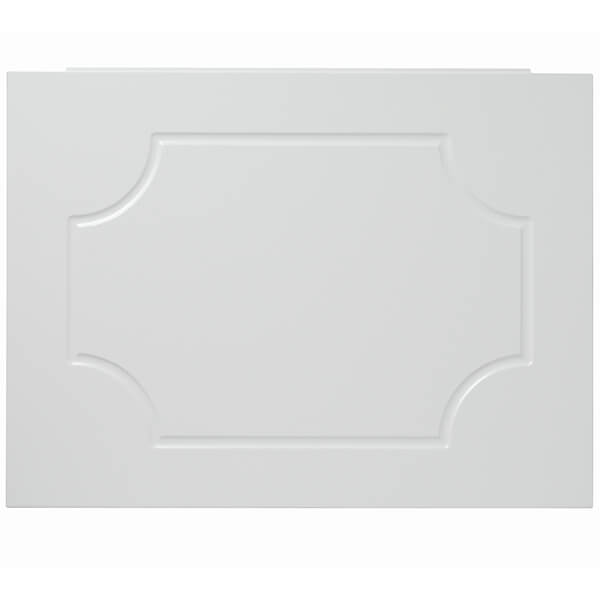 White Tavistock Milton traditional straight bath end panel in 700 x 515mm, designed for classic bathroom style.
