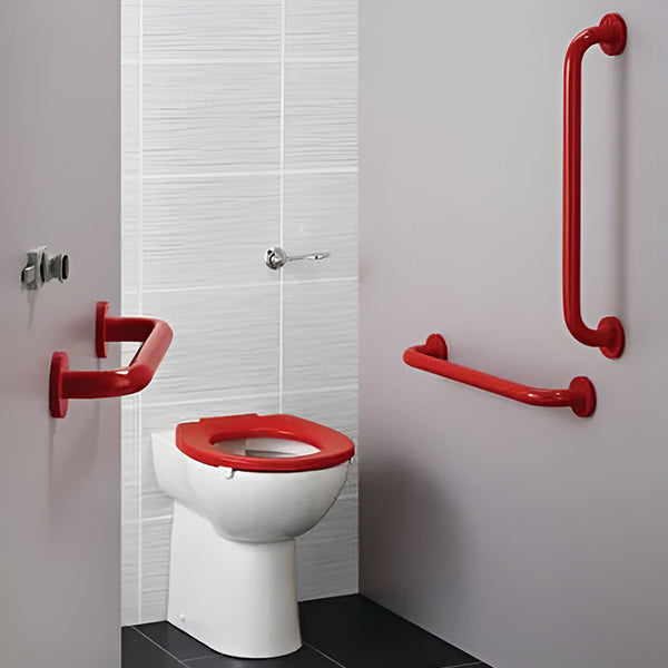Contour-21 Plus rimless back-to-wall toilet by Armitage Shanks in a sleek white finish, shown with the toilet pack.