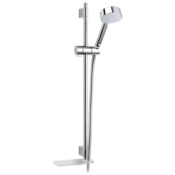 Mira Beat Chrome Adjustable Slide Rail Kit with Soap Dish - 620mm High