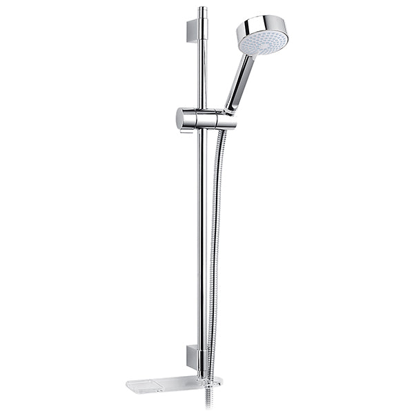 Mira Beat Chrome Adjustable Slide Rail Kit with Soap Dish - 620mm High