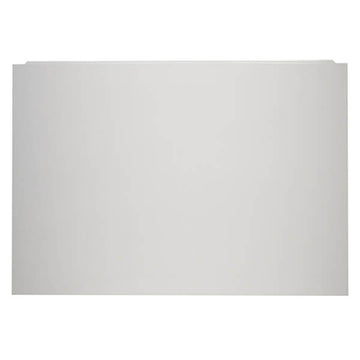 White Tavistock Meridian straight bath end panel, 700x520mm, designed for modern bathroom decor, featuring clean, sleek lines.