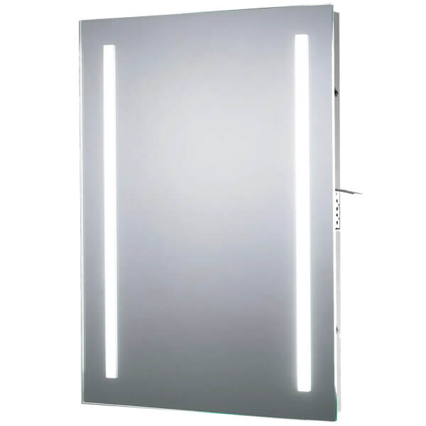 Sensio Kai Plus Slimline Rectangular Diffused Frontlit LED Mirror with Shaver Socket - 500 x 700mm