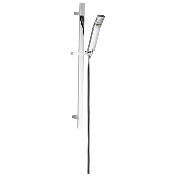 Imex Str8 Chrome Slide Rail Kit with Square Handset - Adjustable Bracket - 700mm High