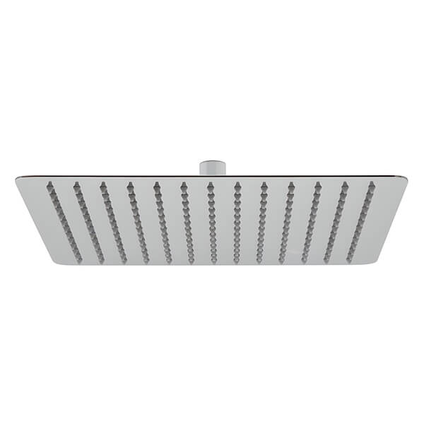 Vado Aquablade Chrome Slimline Square Shower Head - Rain Spray - Fixed
