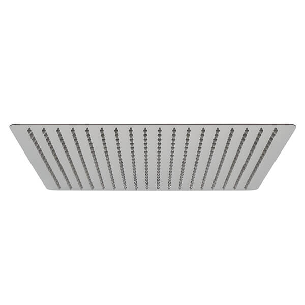 Vado Aquablade Chrome Slimline Square Shower Head - Rain Spray - Fixed