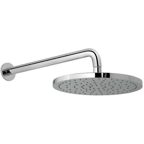 Vado Saturn Chrome Round Fixed Shower Head - 1 Spray Mode - 254 x 254mm