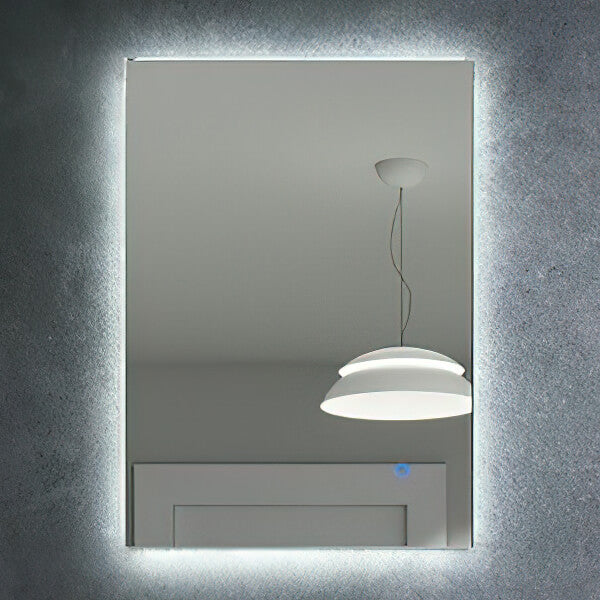 Sensio Serenity Duo Rectangular LED Backlit Mirror with Demister Pad - 500 x 700mm