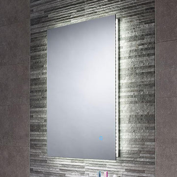 Sensio Serenity Duo Rectangular LED Backlit Mirror with Demister Pad - 500 x 700mm