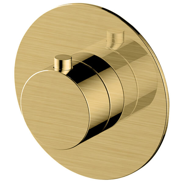 RAK Petit Contemporary Concealed Thermostatic Shower Valve - Round Trim - 1 Outlet