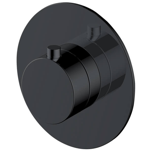 RAK Petit Contemporary Concealed Thermostatic Shower Valve - Round Trim - 1 Outlet