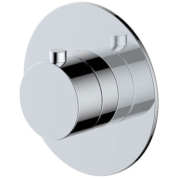 RAK Petit Contemporary Concealed Thermostatic Shower Valve - Round Trim - 1 Outlet