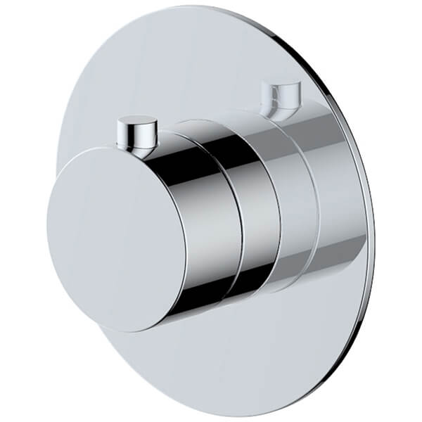 RAK Petit Contemporary Concealed Thermostatic Shower Valve - Round Trim - 1 Outlet
