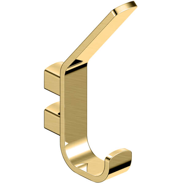 Tuskan Tiles RAK Petit Square Robe Hook mounted on wall, showcasing its sleek square design and matte finish for bathroom or hallway.