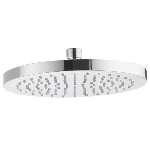 IMEX Arco Round Fixed Chrome Shower Head - 1 Spray Mode - ABS - 200 x 200mm