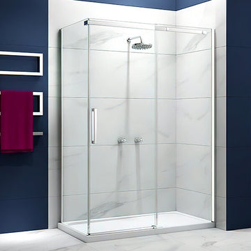 Merlyn Ionic Essence Frameless Sliding Shower Enclosure - Reversible - 1700 x 2000mm