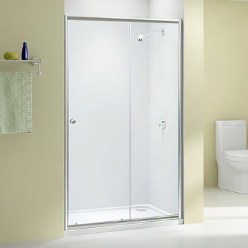 Merlyn Ionic Source Sliding Shower Door with Magnetic Seals - Aluminium Frame - 1850mm High