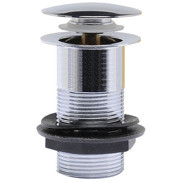 Nuie Chrome Easyclean Un-Slotted Sprung Plug Basin Waste