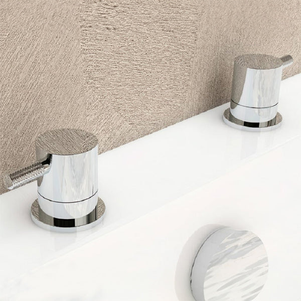 IMEX Ravine Deck Mounted Contemporary Round Shut-Off Valve - Half Inch
