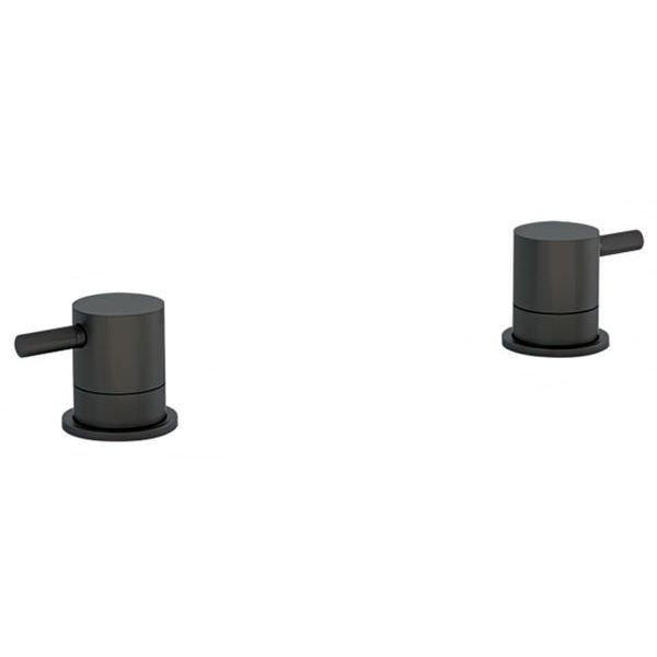IMEX Ravine Deck Mounted Contemporary Round Shut-Off Valve - Half Inch