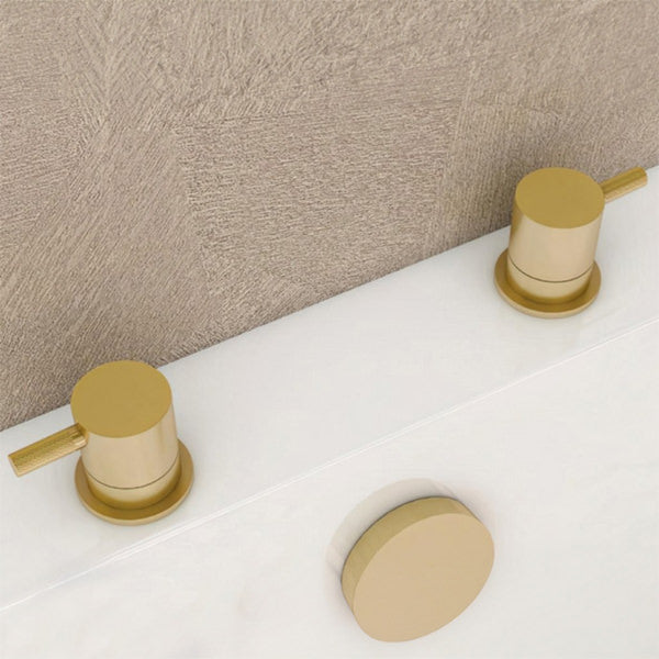 IMEX Ravine Deck Mounted Contemporary Round Shut-Off Valve - Half Inch