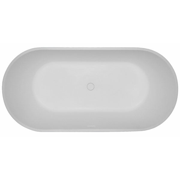 Aquanatural Cusco Mini Luxury Solid Surface Freestanding Bath with Bath Waste